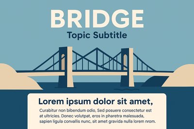 Bridge Design: Geometric Elegance with Balanced Composition