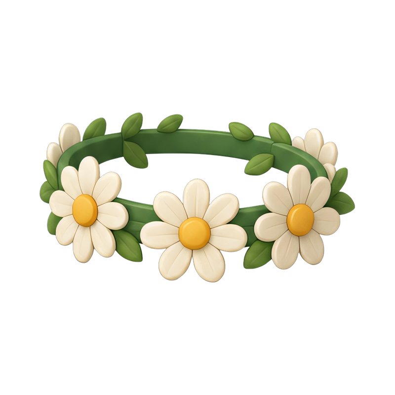 daisy chain flower crown