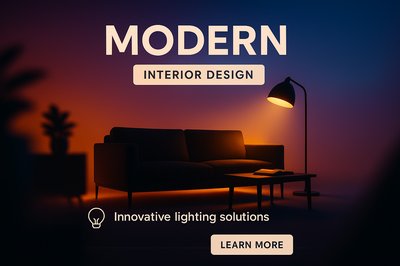 Modern Interior Design with Innovative Lighting Solutions