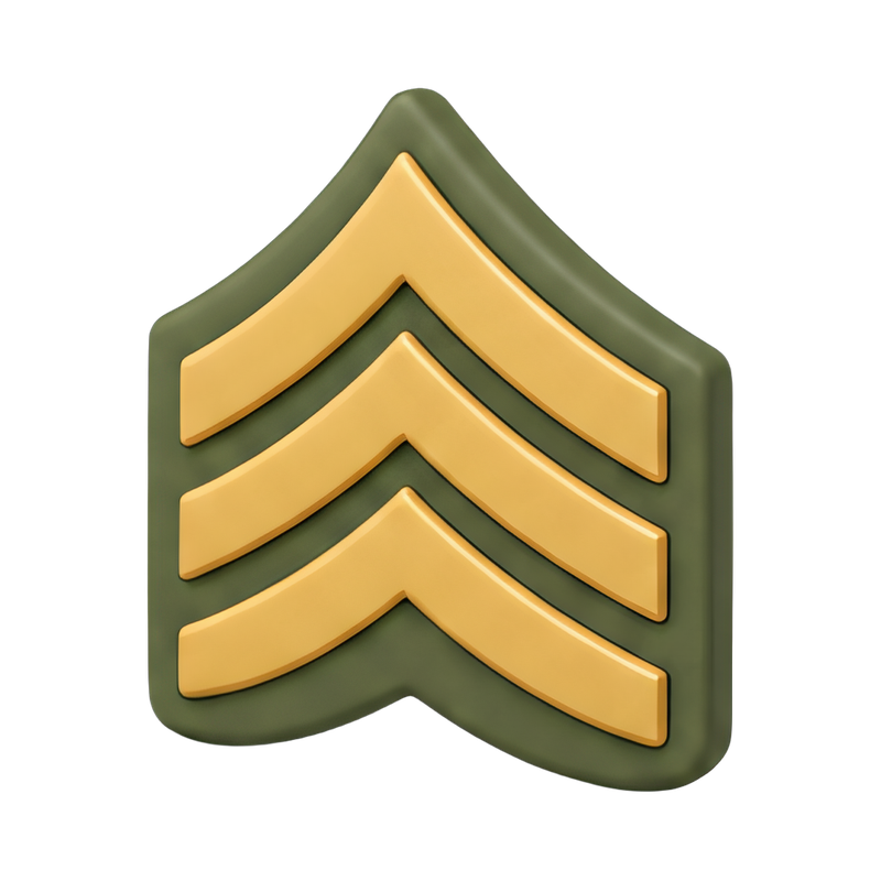 Chevron stripes rank patch