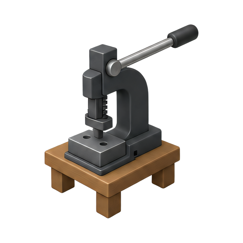 Arbor press with lever mechanism