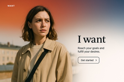 Stylish Web Design with Realistic Illustration