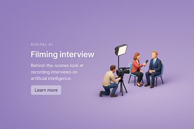 Behind-the-Scenes Filming Interview on Digital AI