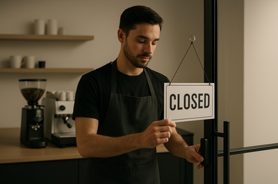 Barista Closing Shift - Modern Minimalist Video Scene