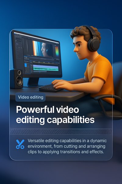 Dynamic Video Editing Illustration with 3D Elements