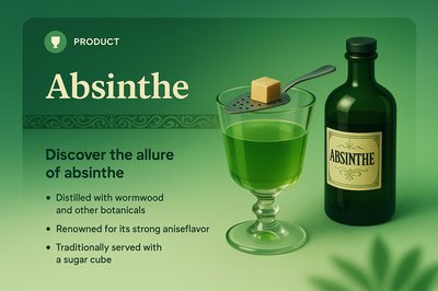 Captivating Absinthe Landing Page Design