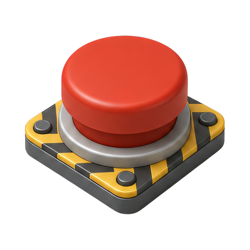 red panic button cover
