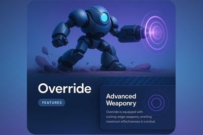 3D Web Page Design Featuring Advanced Weaponry