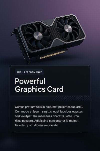 Stylish Graphic Design for a High-Performance GPU Page
