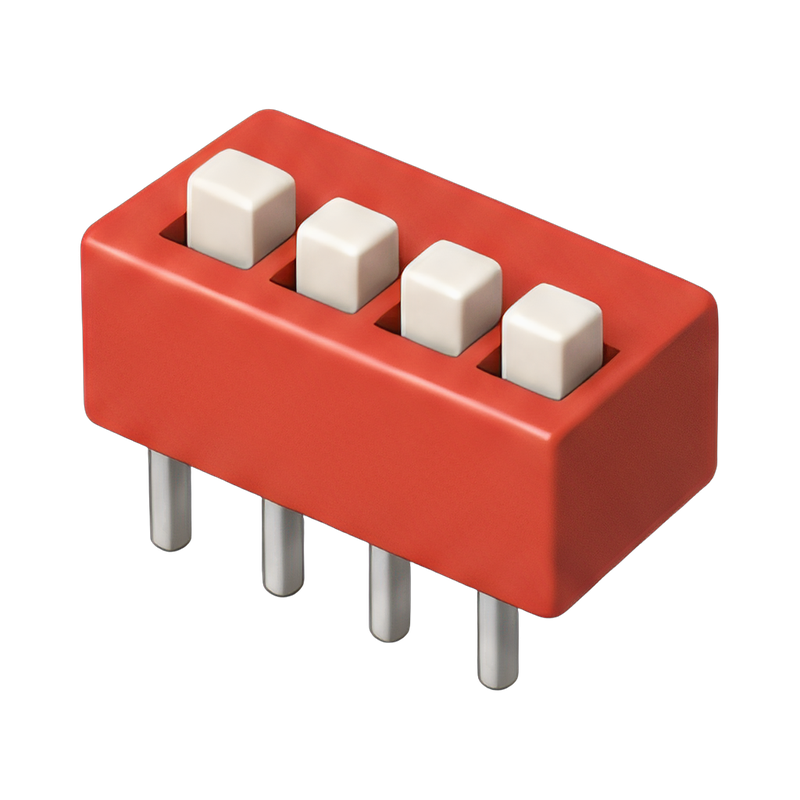 Multi-position dip switch bank