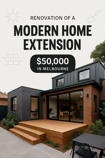 Modern Home Extension Renovation in Melbourne