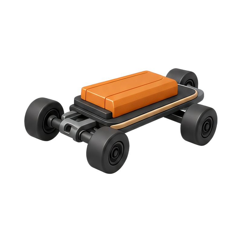 Battery pack for skateboard chassis