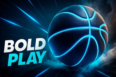 Dynamic Neon Basketball with Glowing Lines in 3D Render