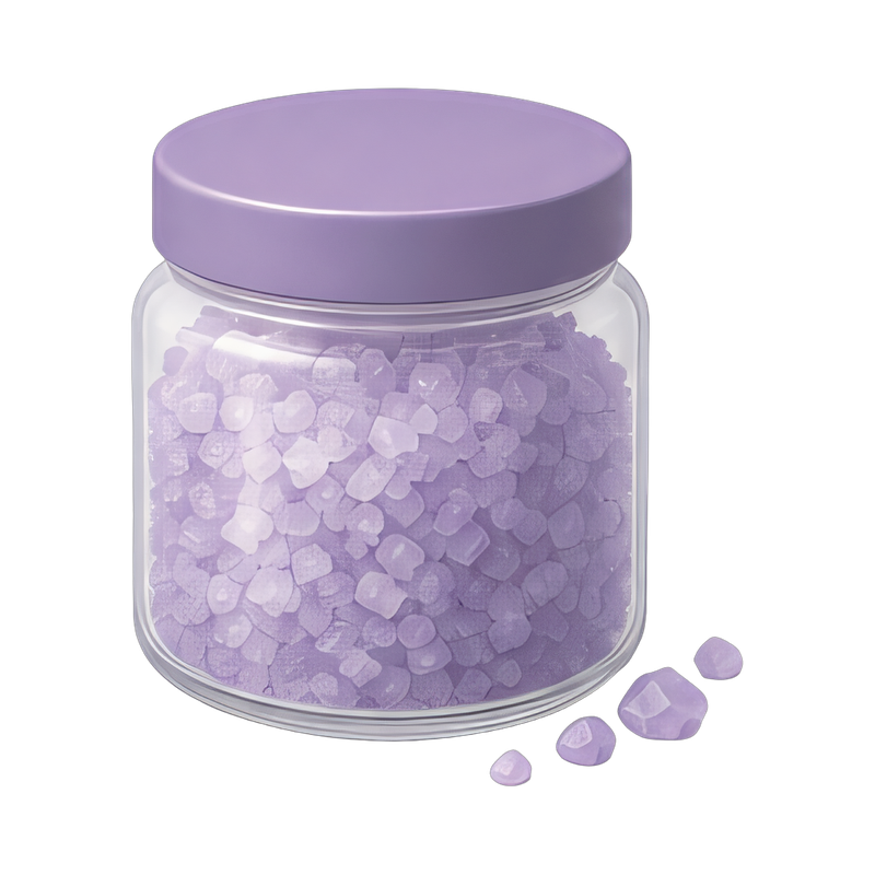 Relaxing bath soak salts jar