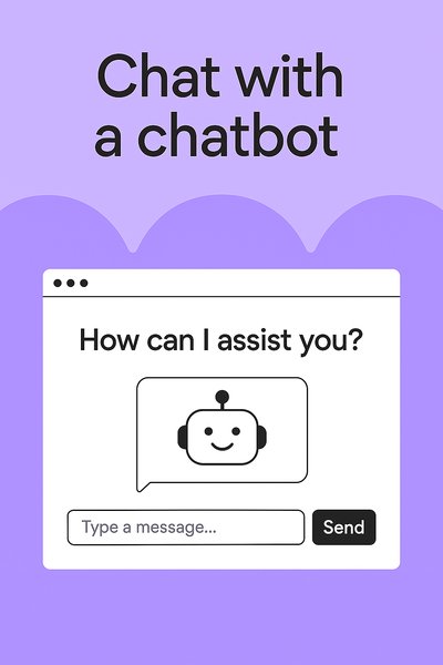 Chatbot Interaction Interface Illustration