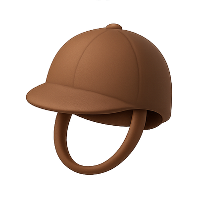 3D Render of a Brown Baseball Cap with Ring