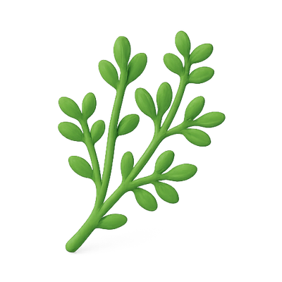 Stylized Green Plant Illustration
