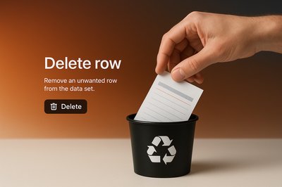Stylish Web Design with Delete Action Concept