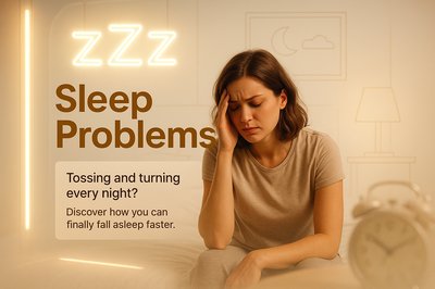 Sleep Problems Awareness Graphic with Relaxing Design