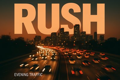 Dynamic Urban Highway Scene During Rush Hour
