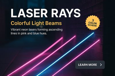 Vibrant Neon Lines in Pink and Blue - Abstract 3D Rendering