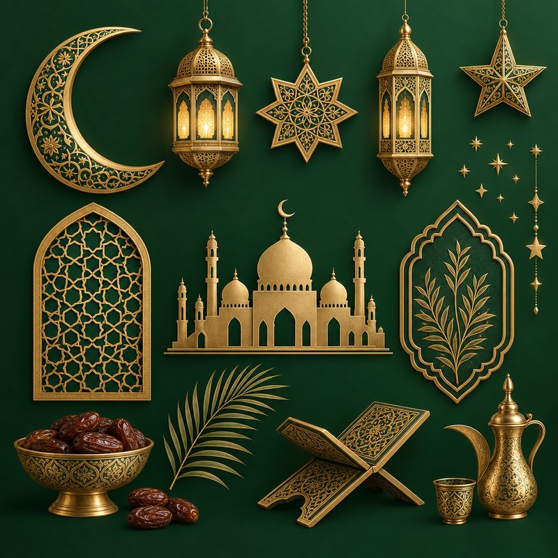 Ramadan and Eid design elements