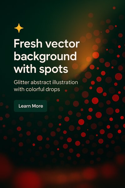 Colorful Abstract Vector Background with Glitter Spots