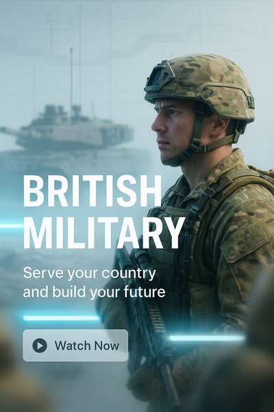 Promotional Graphic for British Military Recruitment