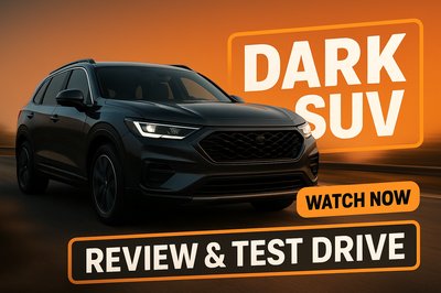 Promotional Automotive Video Thumbnail Featuring Dark SUV