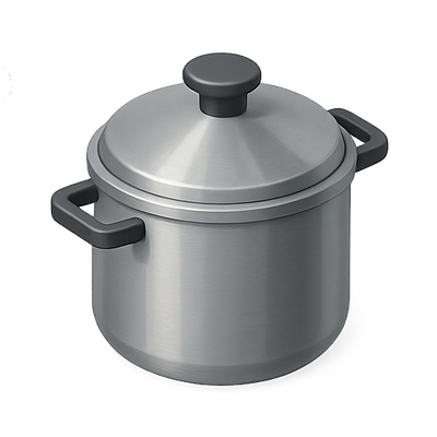 Modern Stainless Steel Cooking Pot with Lid
