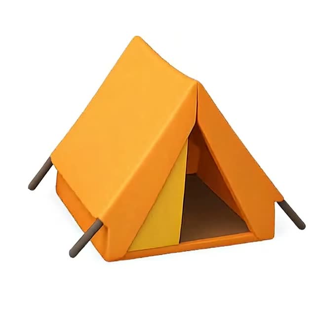 Vibrant Orange Camping Tents Set for Outdoor Adventures