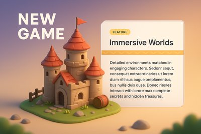 Engaging 3D Game Design Featuring Immersive Worlds