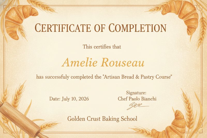 Artisan Bread & Pastry Certificate