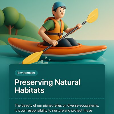 Eco-Friendly Activity Highlighting Habitat Preservation