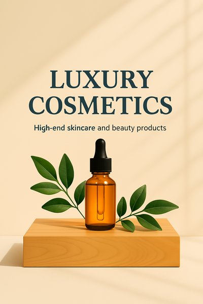 Elegant Promotional Image for Luxury Skincare Products