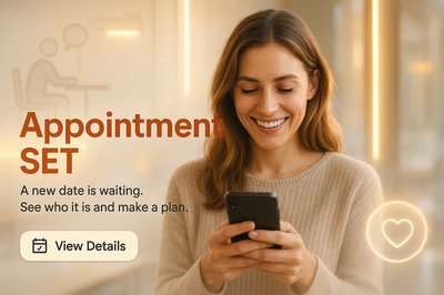 Engaging Appointment Confirmation Graphic for User Interaction