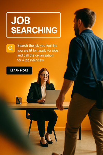 Job Searching Concept with Professional Setting