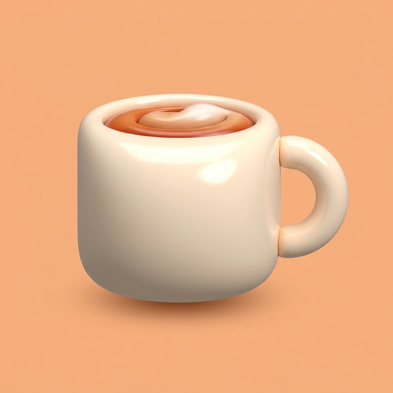 Elegant coffee cup on table