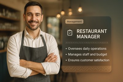 Restaurant Manager Design with Transparent Elements
