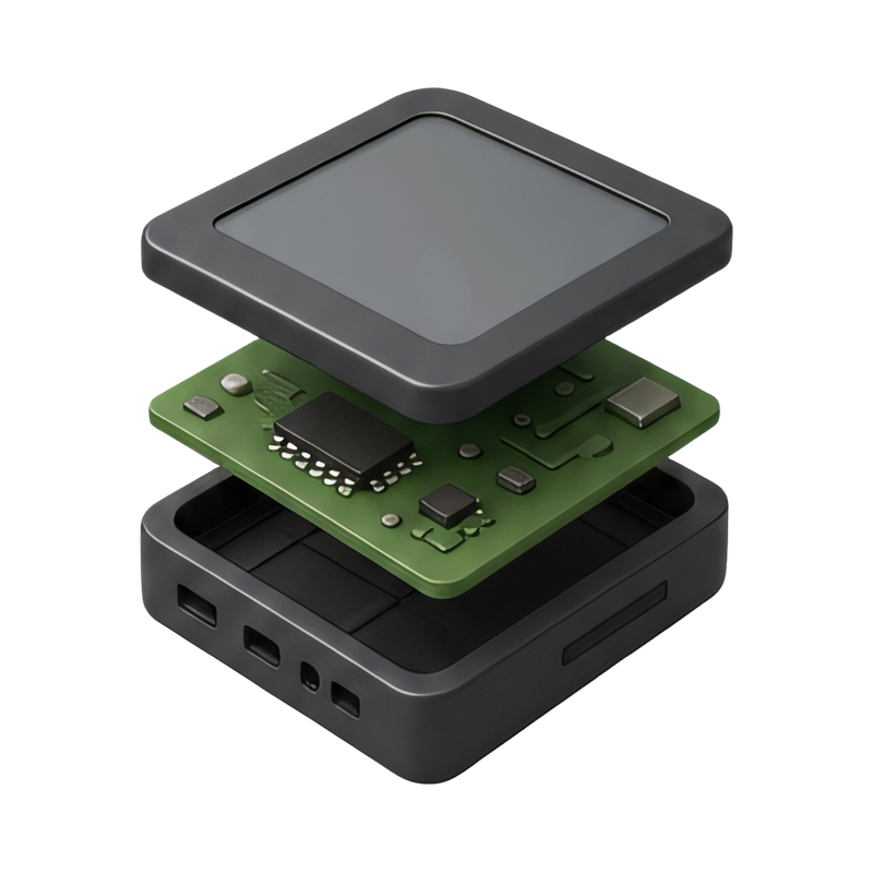 detailed exploded view of device