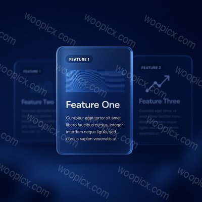 Elegant Blue Light Lines in Abstract Design