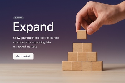 Stylish Universal Web Design Concept for Business Growth