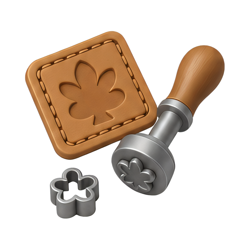 Leather stamping tools set