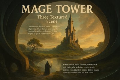 Mage Tower: Enchanting Layered World Composition