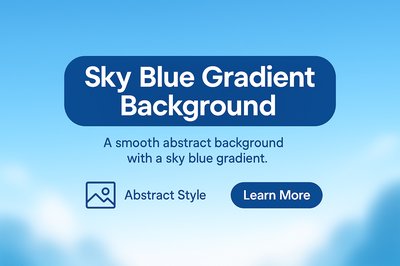 Smooth Abstract Sky Blue Gradient Background for Design Use