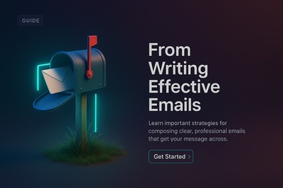 Neon Perspective: A 3D Scene with Email Mailbox Design