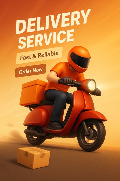 Vibrant Delivery Service Illustration for Promotions