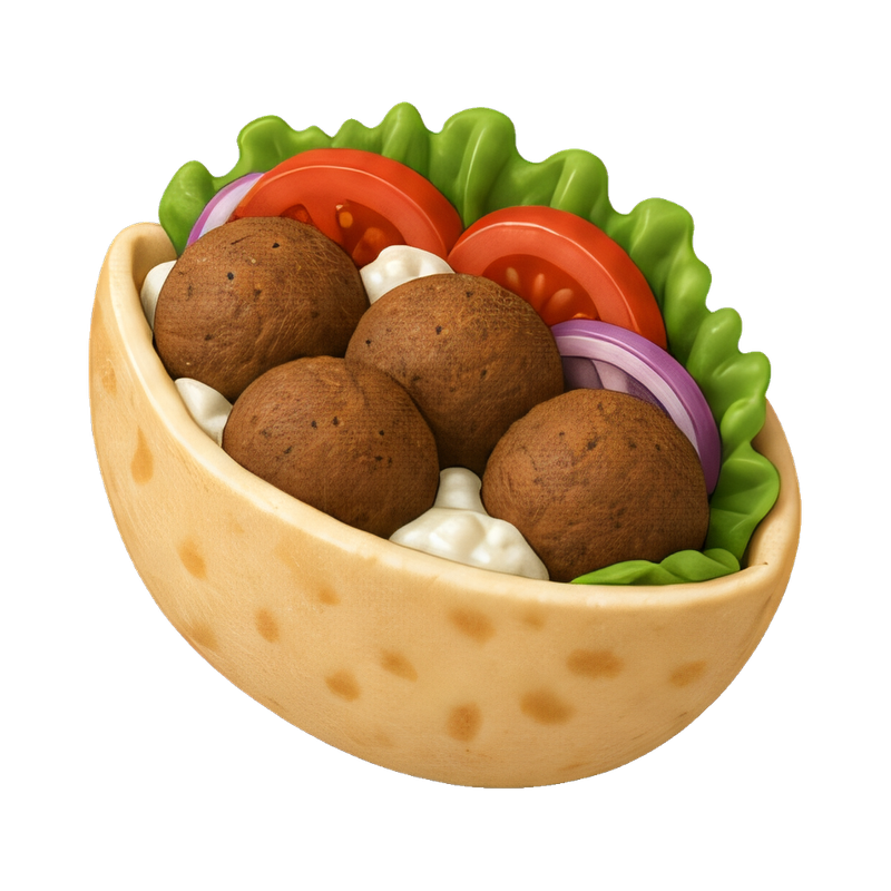delicious falafel pita pocket