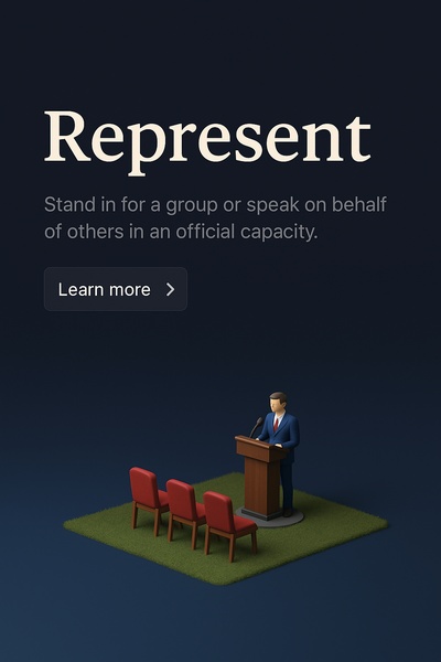 Detailed 3D Scene of Representation Concept in Dark Background