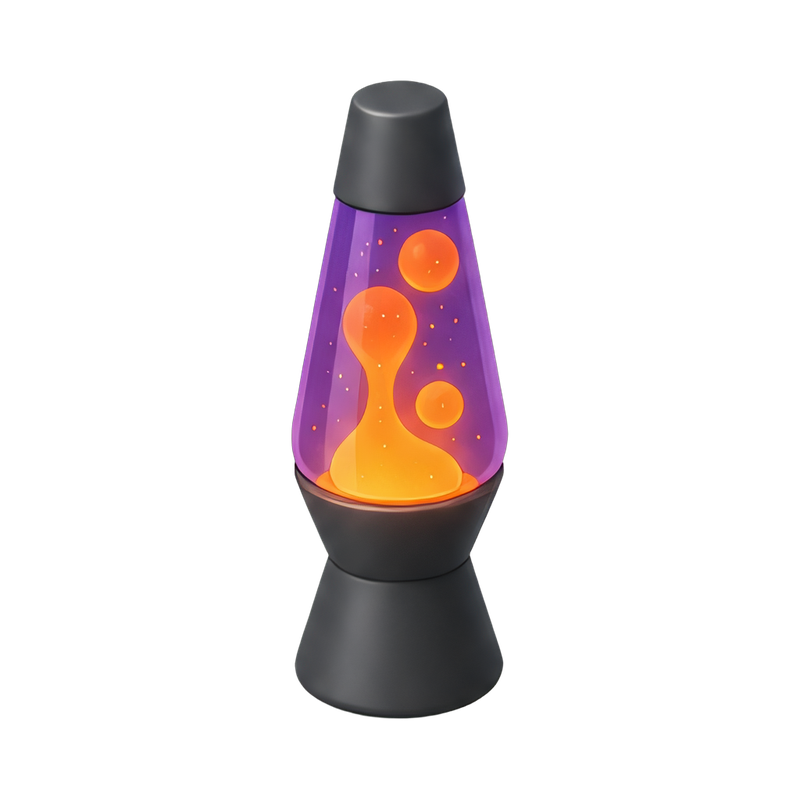 colorful glowing lava lamp